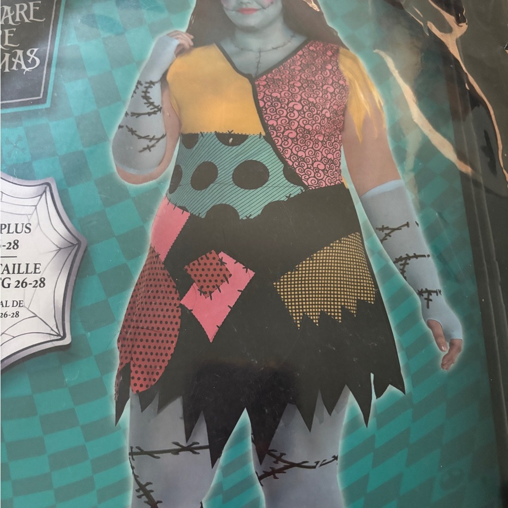 Disney Nightmare Before Christmas Sally Asymmetrical Dress Costume